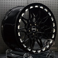 Jantes forgées monobloc noires 17X10 18X9 19X9.5/10 Beadlock 5X112 5X120 à concavité profonde pour BMW M2 M3 M4 M5 Mustang GT Benz