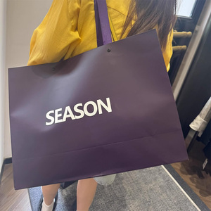 Cao cấp tùy chỉnh thực hiện lớn Ins phong cách Kraft túi giấy dày túi quà tặng từ cửa hàng quần áo cho handcarrying - Product Image 5