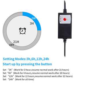 WN 5W/7W/9W/11W Fish Tank LED ánh sáng hồ cá ánh sáng diệt khuẩn Đèn cá bể UV tiệt trùng đèn với bộ đếm thời gian - Product Image 3