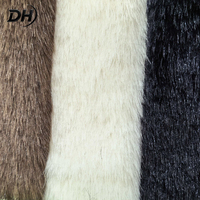 Tissu en fourrure de dragon soyeux haute densité, 100 % polyester, ultra doux et chaud, pour la décoration de vestes pour femmes – Fournisseur d'usine