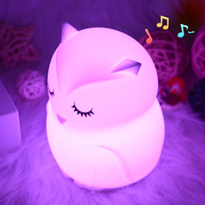 <span class=keywords><strong>Veilleuse</strong></span> haut-parleur sans fil contrôle tactile BT musique Audio Portable LED chambre décor sommeil lumière Led intelligent atmosphère lampe - Product Image 3