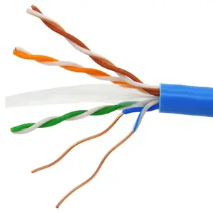 네트워크 케이블을 사용하여 공장 방수 실내 utp cat6 케이블 0.5mm 0.56mm 23AWG CCTV