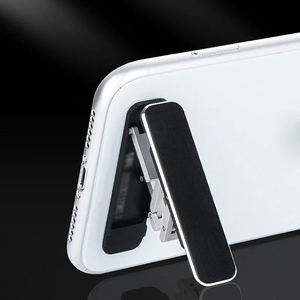 Universal Mini Metal Folding Mobile Phone <b>Holder</b> Aluminum Alloy Invisible Portable Desktop Stand Mount Smart Home Products - Product Image 4