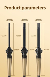 Fer à boucler électrique en titane pour boucles volumineuses, franges et permanentes Morgan, à ions négatifs, coiffage longue durée, sans dommages, usage professionnel en salon - Product Image 6