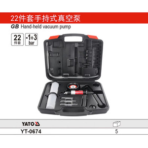 Bomba de vacío manual YATO, 16 piezas, de -1 a 0 bar, para reemplazo de líquido de frenos, kit de herramientas de reparación automotriz - Product Image 2