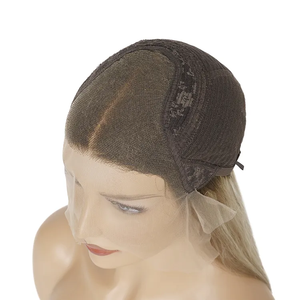 Eveda all'ingrosso della fabbrica a doppio taglio naturale vero cuoio capelluto Top di pizzo pieno di frassino biondo capelli umani <span class=keywords><strong>parrucca</strong></span> - Product Image 2