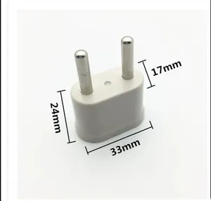 Convertidor de enchufe europeo de 4,8mm, adaptador de corriente de 250V, 10A