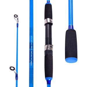 <span class=keywords><strong>Canne</strong></span> à pêche solide en fibre de verre de 2,1 m pour la pêche au bar, 2 cannes spinning solides pour la pêche au poisson-chat, au carpe crucian, en rivière et en lac - Product Image 3