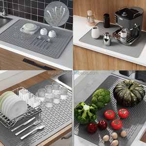 Tapis isolant thermique en silicone à séchage rapide, essentiels de cuisine, dessous de plat/support de casserole en silicone de qualité alimentaire pour la table à manger à la maison - Product Image 5