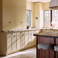 Meuble de cuisine en bois massif avec finition mélamine, style minimaliste personnalisé, installation facile, pour maison résidentielle