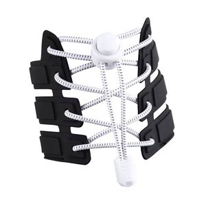 Lacets de chaussures élégants en polyester élastique, sans nœuds, ronds, avec fonction de rétrécissement - Product Image 3