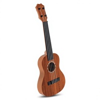 Wholesale Musical Instrument Kids Toy 4 String Round Hole Wood Grain Acoustic Ukulele for Beginners
