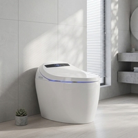 Projet d'exportation - Certification CE UE - Toilette intelligente à commande à distance en acier inoxydable, à poser au sol, entièrement automatique
