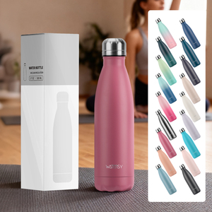 Watersy 500ml cách điện nước bằng thép không gỉ chai cổ điển thể thao chân không <span class=keywords><strong>Flask</strong></span> cho nóng/lạnh đồ uống 12 giờ BPA free <span class=keywords><strong>Thermos</strong></span> - Product Image 1