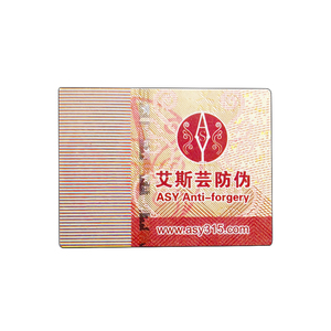 Özel anti-sahte kendinden yapışkanlı güvenlik çıkartmaları ofset baskı iş etiketi ambalaj sahteciliğe karşı çıkartmalar - Product Image 1