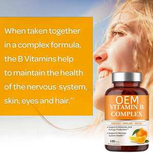Vitahealthy OEM özel etiket Vitamin <span class=keywords><strong>B</strong></span> kompleks kapsül diyet takviyesi destek enerji ve bağışıklık <span class=keywords><strong>b</strong></span> kompleks vitamin tablet - Product Image 5