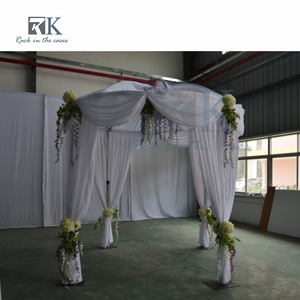 Sistema de Cortinas Ajustables para Stand de Ferias Comerciales, Soporte de Tubos de Aluminio, Kit de Fondo de Tela Negra, Precio de Fábrica - Product Image 4