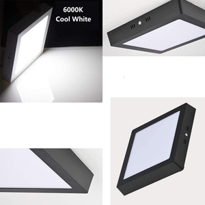 Panneau lumineux Led mince pour plafond Commercial Smd, montage en Surface, carré rond carré 6w 12w 18w 24w 110V /220V - Product Image 2