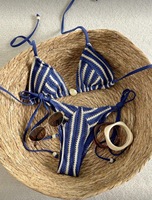 Ensemble bikini deux pièces OEM/ODM personnalisé pour femme, taille haute, grande taille, pour la plage, avec effet ventre plat - Maillot de bain enveloppant