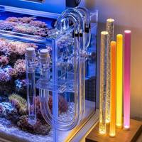 Tube en PMMA acrylique transparent rigide, tige pleine, diamètre extérieur 10-500 mm, longueur personnalisée, pour éclairage LED d'aquarium, filetage et découpe