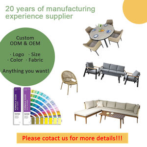 Ensemble de canapés d'angle en <span class=keywords><strong>bois</strong></span> et aluminium pour <span class=keywords><strong>salon</strong></span> de <span class=keywords><strong>jardin</strong></span> de luxe pour projet hôtelier, mobilier de patio extérieur - Product Image 2