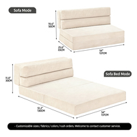 Faltbares, komprimierbares, umweltfreundliches, modernes 3-in-1 Schlafsofa, Bodensofa für Apartments, Einkaufszentren, Hotels, Lagerhallen, grenzüberschreitender Export