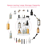 360 rotatif maquillage Organisateur Acrylique Soins De La Peau Cosmétiques Fondation Rouge À Lèvres Fard À Paupières Mac Présentoir Présentoirs de Plancher