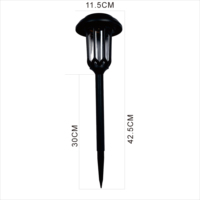 Lampe solaire pour pelouse, lumière de jardin en cristal, alimentée par batterie, angle de faisceau de 120 degrés, lumière chaude douce 2700K