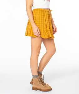 เดรสสั้นลายสก็อตสไตล์ชายหาดสำหรับผู้หญิง ป้องกันไฟฟ้าสถิต ผ้าฝ้าย 100% ทำมือ สไตล์ลำลอง พร้อมจีบเอวผูกเชือก ทรงหลวม - Product Image 3