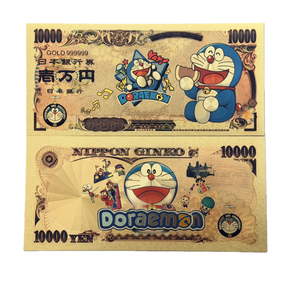 2026年新款11种热销哆啦A梦纸币动漫金24K镀金收藏品 - Product Image 4
