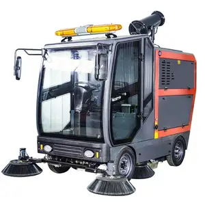 Venta caliente Ride On Electric Floor Sweeper Barredora inalámbrica recargable Barredora al aire libre