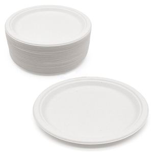 Platos Apilables Biodegradables y Compostables de Bagazo de Caña de Azúcar para Catering, Venta Directa al Por Mayor - Product Image 4