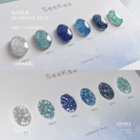 SEEKAA Kit de Gels Ongles Effet Diamant Brisé 6 Couleurs 2026 Nouvelle Collection Haute Qualité Tendance Non Toxique Gel UV pour Salon Vente en Gros ODM/OEM