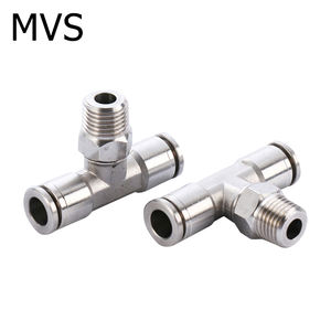 Raccord de tuyau en T à filetage externe de type <span class=keywords><strong>PB</strong></span> T raccord rapide de tuyau d'air pneumatique - Product Image 3