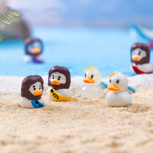 Thu nhỏ Jesus nhựa thủ công Tiny động vật bức tượng nhỏ cho Tôn Giáo Quà Tặng Easter Egg stuffers vịt Đồ trang trí chất độn - Product Image 3