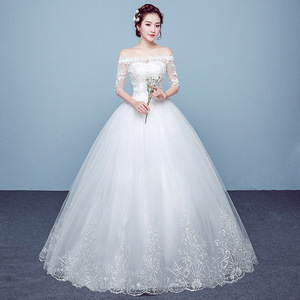 Vestido De Noiva White Backless Princess Embroidery Luxury Lace Bride Dress Tulle Marriage Women Wedding Dresses - Product Image 6