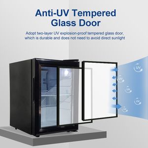 Refrigerador compacto Vanace, puerta de vidrio de 40L, barra pequeña sin ruido, mini <span class=keywords><strong>nevera</strong></span> termoeléctrica para Hotel - Product Image 6