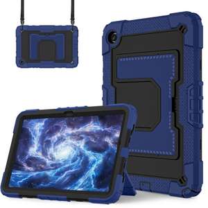 Para Samsung Galaxy Tab A9 + Soporte de silicona de plástico Hydric Heavy Duty Tablet Case con correa para el hombro - Product Image 2