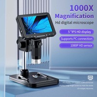 5 "HD MI USB Lab Digital Industrial Video Microscopio Cámara 16MP Full HD 1080P Teléfono Pixel Marco original CMOS