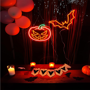 Fabbrica originale all'ingrosso personalizzato zucca demone segno di luce al Neon per la festa di Halloween soggiorno LED segno - Product Image 3
