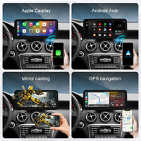 Upgrade Layar Wireless CarPlay Linux 10.25''/12.3'' Android Auto Navigasi Mercedes Benz NTG4.5 Pemutar DVD Dukungan Kamera Belakang