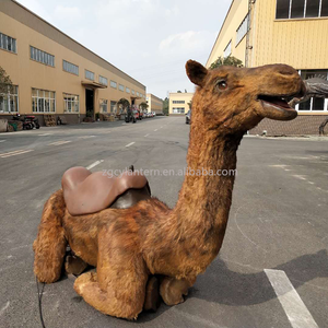 Hot Bán Sống Động Như Thật Rideable Lạc Đà Mô Hình Với Khung Kim Loại Cho Ngoài Trời Phiêu Lưu Công Viên & Trung Tâm Mua Sắm - Product Image 1