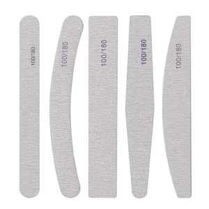 Professional Double-Side Nail <b>File</b> Disposable 80 100 180 240 Grit Washable Emery Board Manicure Tool Set Custom Logo Wholesale - Product Image 1