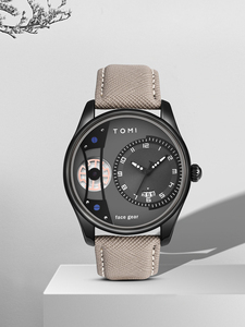 Coffret cadeau TOMI, montre à quartz minimaliste pour homme, alliage, verre acrylique, luxe, polyvalente, double bracelet amovible, montre TM03 - Product Image 2