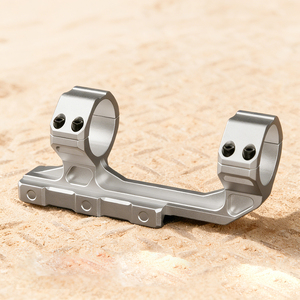 Support de lunette BANGBANG - Support de lunette cantilever pour tube de 30 mm, hauteur centrale de 1,5 po pour optique extérieure (Argent) - Product Image 2
