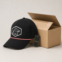 Casquette de golf 5 panneaux Oxford vintage de luxe avec logo personnalisé découpé au laser, imperméable, respirante, performance sportive