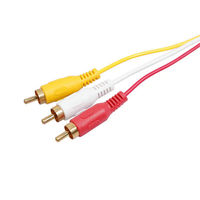 1,5M 5FT HDMI-Kompatibles AV-Stecker auf 3 RCA Konvertierungskabel für DV DVD Audio Video zu 3RCA Digital-Kabeladapter