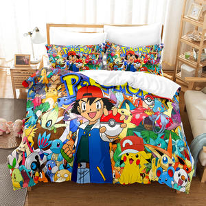 High Quality Custom Printing Cartoon Quilt Duvet Cover Bed Sheets <b>Pillow</b> Case 3pcs 4pcs Kids Toddlers Boys Bedding Sets - Product Image 2