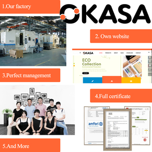 Juego de Bolígrafos de Bambú <span class=keywords><strong>OKASA</strong></span> - Bolígrafo de 1.0 mm con Tinta Azul/Negra Ecológica, Regalo Promocional (Logotipo/Tamaño Personalizado) - Product Image 5