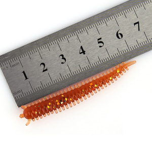 Señuelo de Pesca de Silicona de 6 cm y 1 g, Imitación de Lombriz de Tierra y Centípodo, para Agua Dulce, Paquete de 5 - Product Image 3